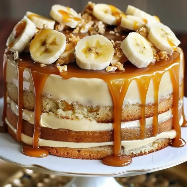 Heavenly Caramel Banana Cake: A Slice of Bliss