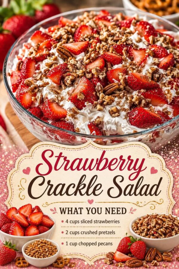 Strawberry Crackle Salad