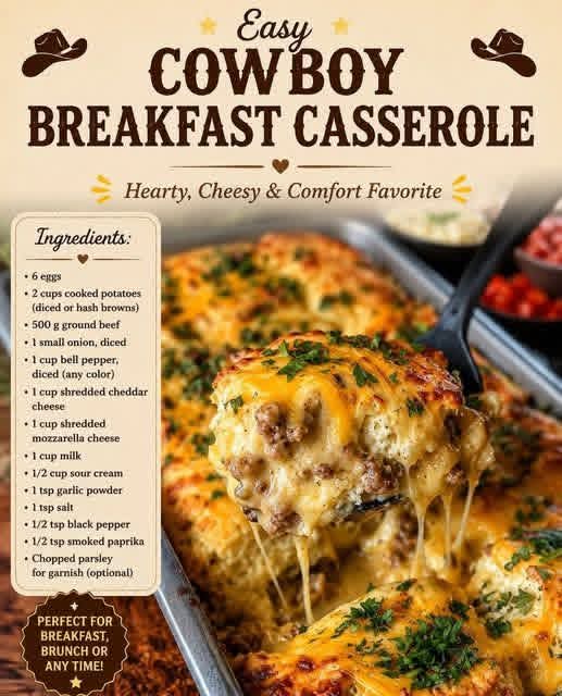 Easy Cowboy Breakfast Casserole
